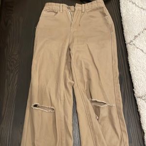 shein light tan jeans